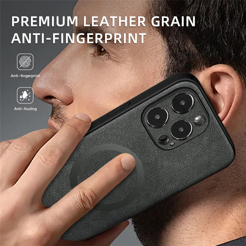 🛡️ Luxury Leather Phone Case - GlowTech 🛡️