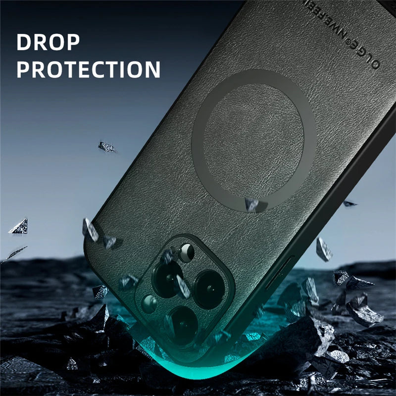 🛡️ Luxury Leather Phone Case - GlowTech 🛡️