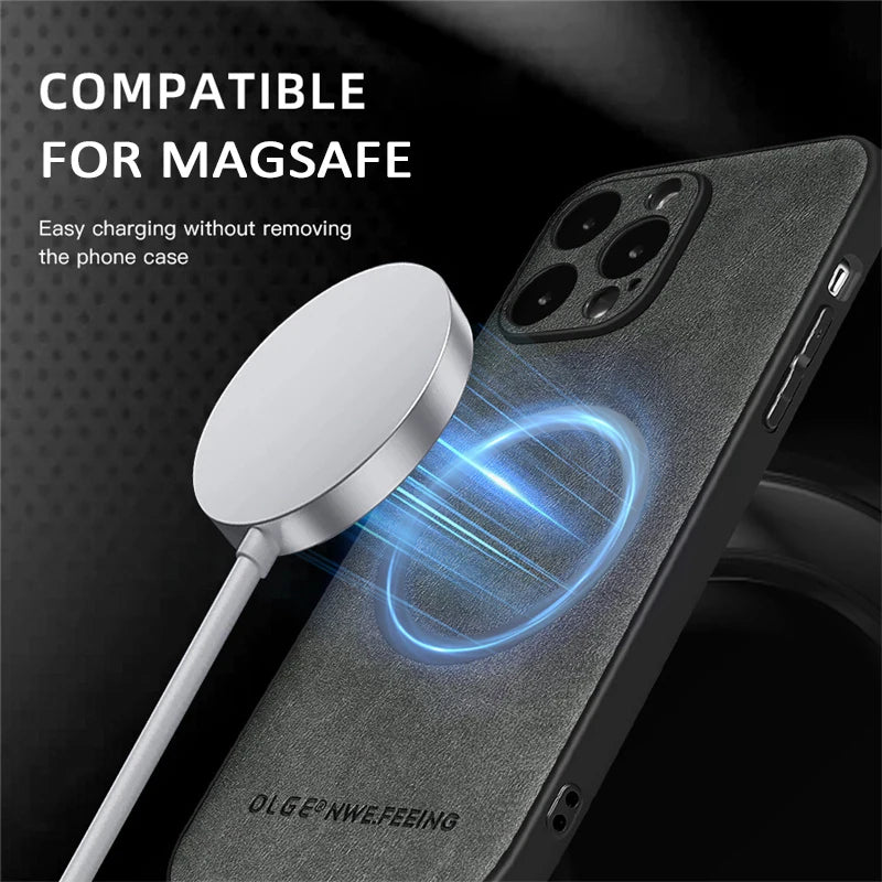 🛡️ Luxury Leather Phone Case - GlowTech 🛡️