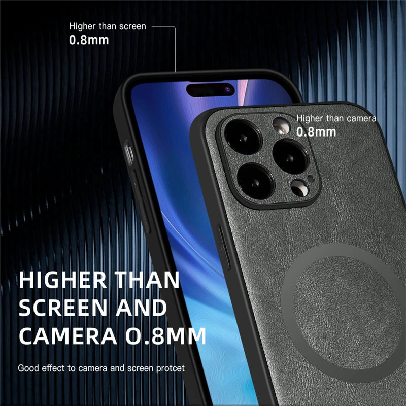 🛡️ Luxury Leather Phone Case - GlowTech 🛡️